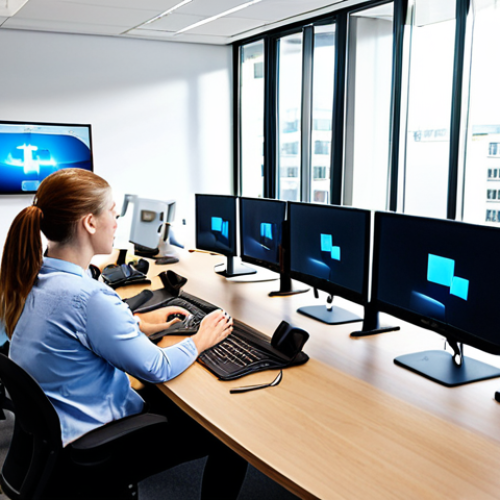 Home 13 **
> A diverse team collaborating seamlessly via video conference and in a modern, light-filled office, showcasing flexible work arrangements and strong communication. Focus on engagement and productivity in a hybrid setting. Ergonomic workstations are visible.
**
